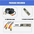thumbnail image 5 of FITE ON 100ft Black BNC Video Power Cable Cord Replacement for Night Owl C-841-A10 1080P HD BNC systems, 5 of 6