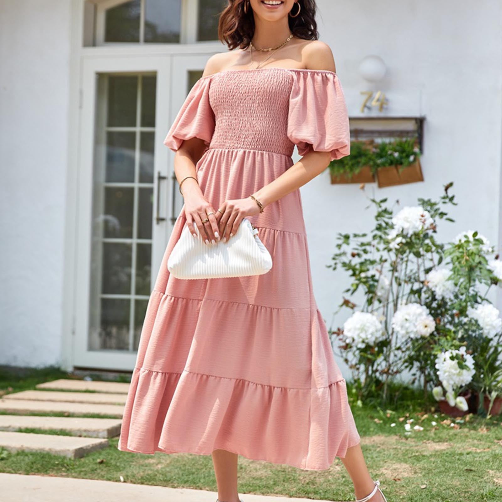 ワンピース Garden Party Ruffled Midi Dress Garden Party Ruffled Midi Dress