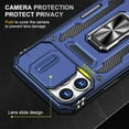 thumbnail image 4 of for iPhone 14 Pro Case with Kickstand with Camera Cover,Military-Grade Protection,Metal Ring Kickstand,Bumper Case for iPhone 14 Pro Case,Blue 5-IP14p-03, 4 of 14