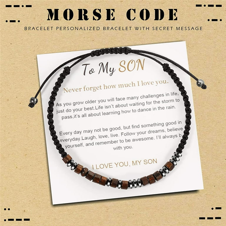 Love You Morse Code Bracelets, Lover Gift