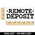 thumbnail image 2 of Remote Deposit Bank Check Self-Inking Rubber Stamp Ink Stamper for Business Office - Pink Ink - Small 1-1/2 Inch, 2 of 7