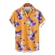 thumbnail image 4 of Blusa y camisa de manga corta con cuello vuelto para hombre, blusa informal de moda con botones estampados, blusa de manga corta con cuello vuelto, blusa de poliéster para hombre, 4 of 6