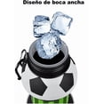 thumbnail image 3 of Botella Agua Plegable Deportiva Forma de Balón Fútbol Basquetbol Beisbol Tenis, Termo Portable Xtellar blanco, 3 of 4