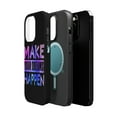 thumbnail image 2 of DistinctInk MagSafe Tough Case for Apple iPhone 15 Pro (6.1" Screen) - Make Dreams Happen - Wireless Charging Compatible, 2 of 6