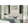 thumbnail image 2 of Hillsdale Furniture Nicole Full/Queen Upholstered Headboard with Frame, Fog, 2 of 2