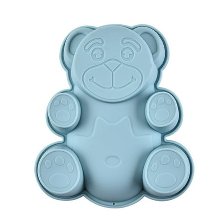 

3 Pack Bear Shaped Silicone Molds Cake Decorating Tools Fondant Chocolate Molds