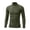 Army Green, variant on Hvogkswy Compression Shirt Men, Turtleneck Dry Workout Base Layer Undershirt Thin Stretchy Slim Comfy Long Sleeve Tops