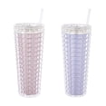 thumbnail image 1 of Vaso My Shop de Plástico Texturizado con Tapa y Popote para Bebidas Frías de 770 ml., 1 of 3