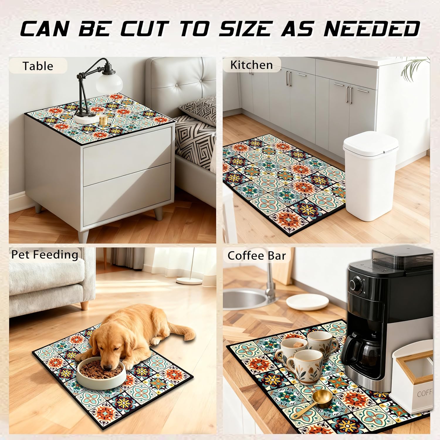 Washer and Dryer Covers for the Top 23.6" X 19.7", Washer and Dryer Top Protector Mat, Non Slip Washing Machine Dust Cover Pad for Laundry Room Kitchen Home Decor