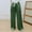 Army Green, variant on Juslio Womens Sweat Pants Casual with Pockets Elastic Waist Cotton High Waist Wide Leg Pants Free Size