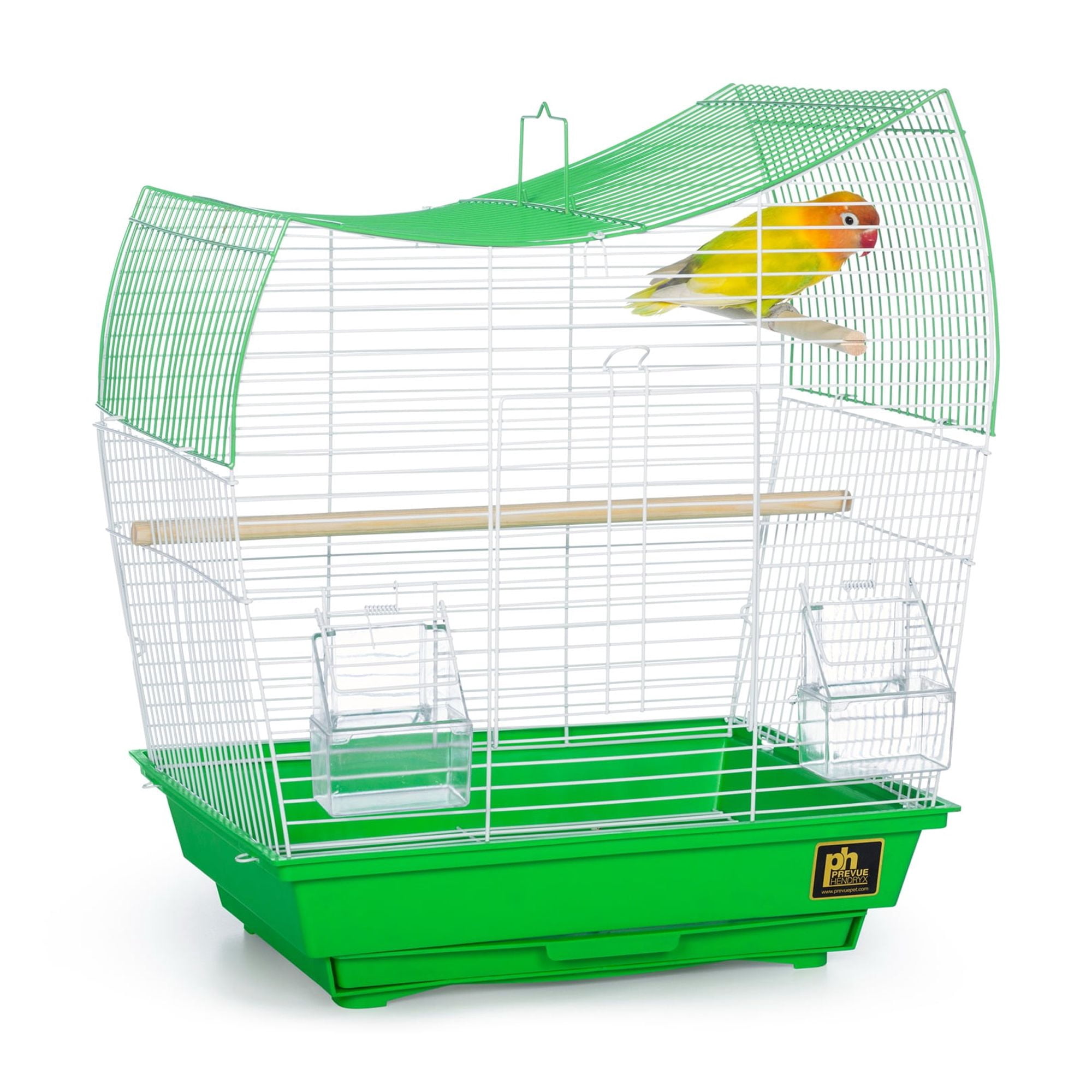 Prevue Pet Products Southbeach Green/White Wave Top Bird Cage SP50081