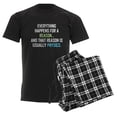 thumbnail image 6 of CafePress - Everything Happens For A Reaso Men's Dark Pajamas - Men's Dark Loose Fit Cotton Pajama Set, 6 of 7