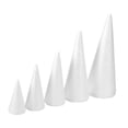 thumbnail image 1 of 5 conos de espuma para manualidades, decoración navideña, conos decorativos para de , centro de mesa para bodas, cumpleaños, escuela., 1 of 8