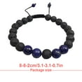 thumbnail image 2 of Bracelets Assortis à la Mode Bracelet Diffuseur de Roches Noires Mates Perles de Prière Accessoires pour Femmes Cadeaux pour Hommes Lasurite, 2 of 6