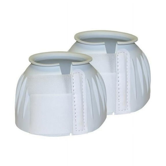 Jacks 2128-WH-XL Bell Boots Ribbed with Cloth Hook & Eye, White - Extra Large