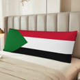 thumbnail image 5 of Body Pillow Cover Flag Of Sudan Long Case Protector With Zipper Rectangle Soft Large Cases Cover 20 X 54 In, 5 of 6
