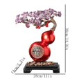 thumbnail image 2 of Árbol del dinero de amatista con calabaza: adornos artesanales for inauguración de la casa., 2 of 4