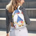 thumbnail image 6 of Picia Autumn Funny Gnomes Printed Canvas Daypack - Stylish and Durable Vintage Compact Backpack - Class, Work, Travel, or Laptop Bookbag,Organized Compartments-Medium, 6 of 6
