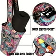 thumbnail image 3 of Doyogi Yoga Mat Bag with Large Size Open Pocket and Zipper Pocket Yoga Mat Strap Bag Carrier Bag Fit Most Size for Ladies, 3 of 6