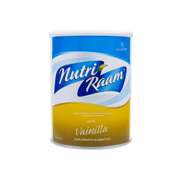 Proteína en Polvo Nutri Raam 425 g – Sabor Vainilla – Suplemento Nutricional