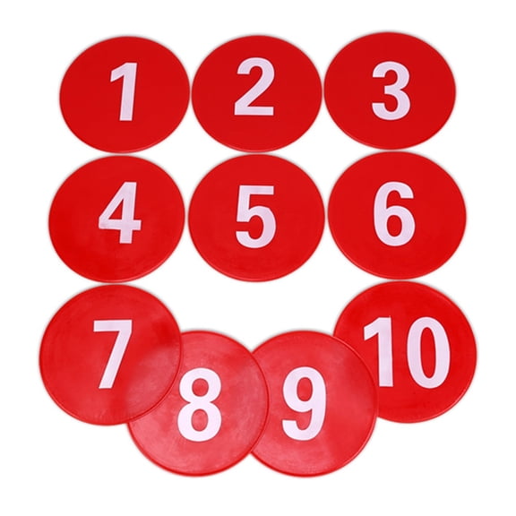 Football Nonslip Floor Markers Landmark Mat Numbered Floor Spots Markers