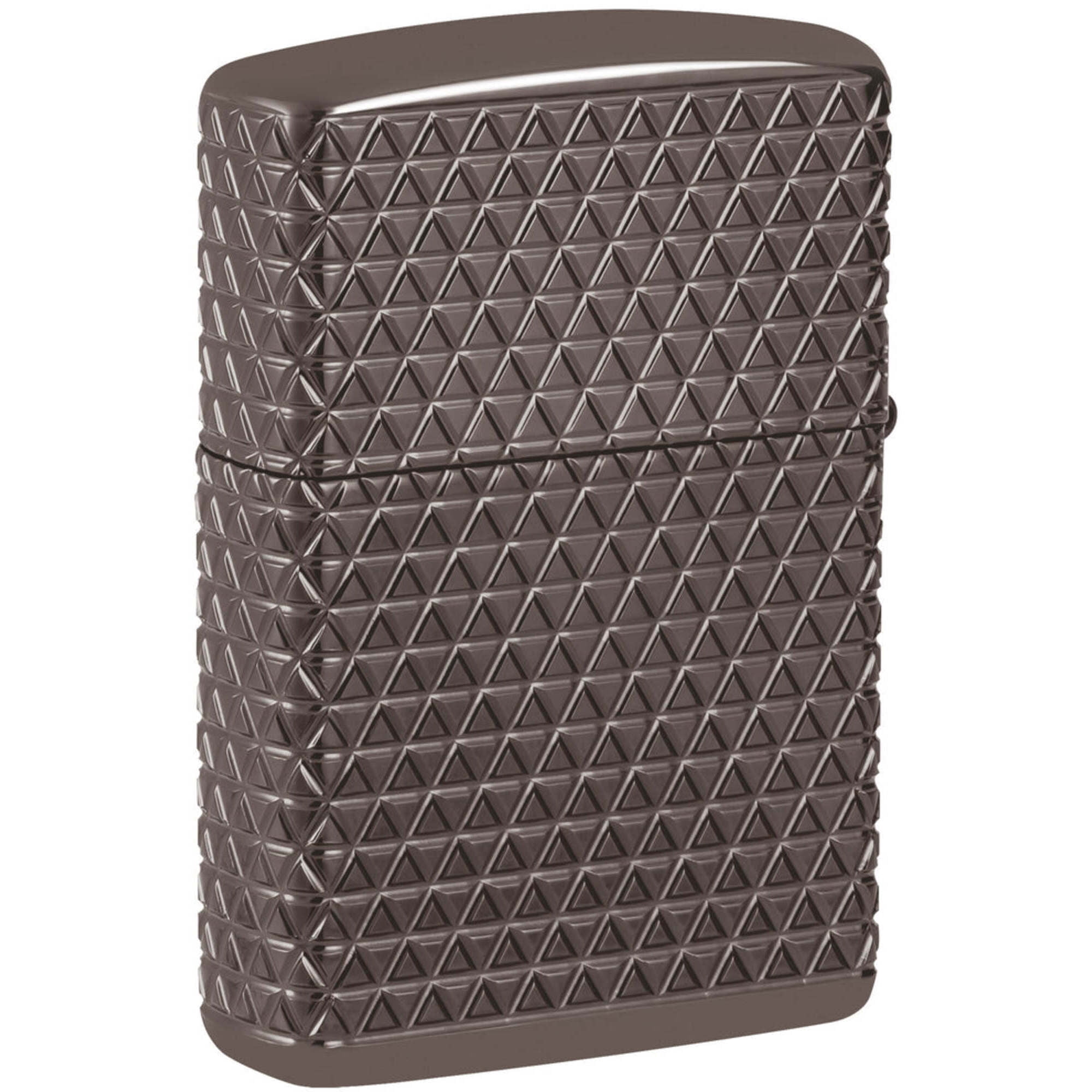 Zippo 46316 Diamond Pattern Design Black Ice Metal Pocket Lighter