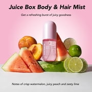 Holler and Glow Mood Boost Juicebox Body & Hair Mist, Watermelon Scented, Clean Formula, Water Based, Allergen Free, 3.38 fl oz