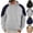 Gray, variant on Dvprdro Mens Fleece Hoodie Drawstring Long Sleeve Loose Fit Hooded Sweatshirts Warm Casual Athletic Colorblock Pullover with Pocket