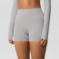 thumbnail image 4 of Yifymode Women's Workout Biker Shorts High Waisted Tummy Control Spandex Booty Shorts for Volleyball Gym Yoga Dance,Light Gray XL, 4 of 5