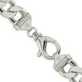 thumbnail image 3 of 925 Sterling Silver 15mm Figaro Chain Necklace 20 inch for mens, 3 of 5
