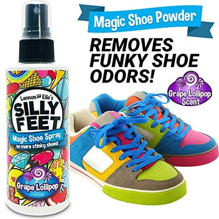 Grape Shoe Deodorizer Spray and Shoe Odor Eliminator for Adults and Kids Stinky Foot