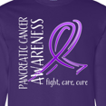 thumbnail image 4 of Inktastic Pancreatic Cancer Awareness Fight, Care, Cure Long Sleeve T-Shirt, 4 of 5