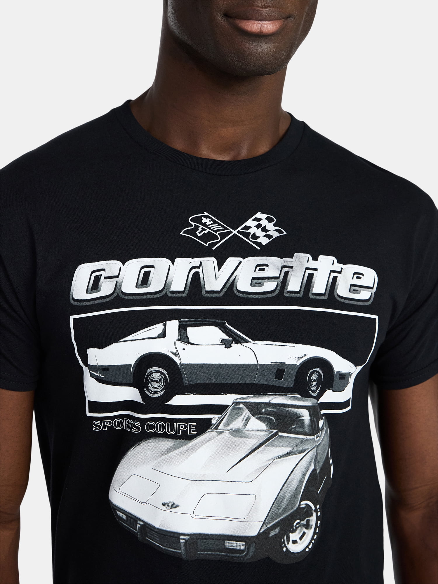 Chevrolet Corvette Men's and Big Men's Graphic Tee with Short Sleeves, Sizes S-3XL