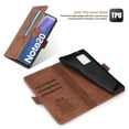 thumbnail image 5 of Samsung Galaxy Note 20 Case, Dteck Leather Flip Folio Wallet Card Holder Case Cover For Samsung Galaxy Note20 6.7 inch, Brown, 5 of 11
