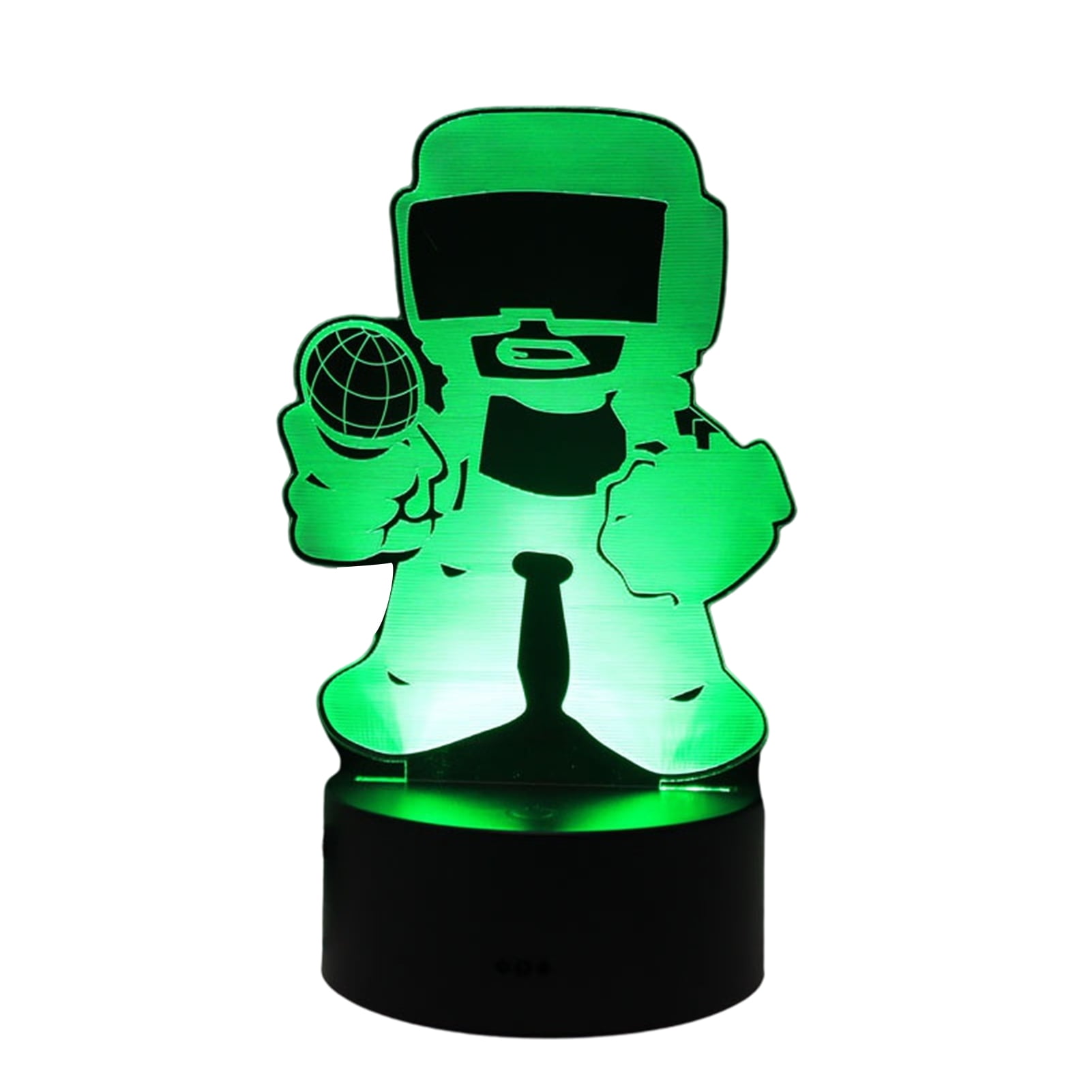 Fnf 3D Night Light Usb Powered Led Rgb Diammable Color Changing Friday Night Funkin Boyfriend Bedside Bedside Lamp For Kids