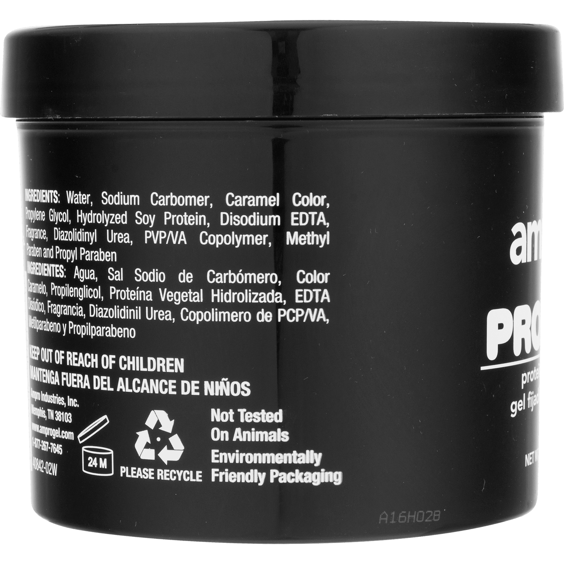 (3 pack) Ampro Pro Styl® Super Hold Protein Unisex Styling Gel for Resistant Hair Textures, 32 oz, Moisturizing