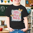thumbnail image 2 of Bobifish Big Girls Back To School T Shirts Short Sleeve Little Miss Pre-K Pencil Bow Tees Casual Crew Neck Back To School Season Tops, 2 of 7