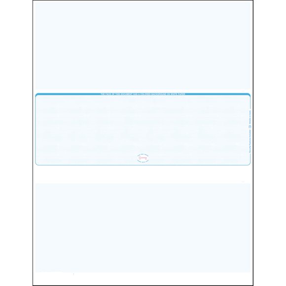 3000 Bleu - Lin Chèque Laser Stock, (Chèque au Milieu) Chèques Laser Vierges, Chèque Laser, Chèques Bancaires, Chèques d'Affaires Ou Chèques Personnels