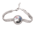 thumbnail image 1 of Ink Watercolor Shading Tennis Chain Anklet Bracelet Diamond Jewelry, 1 of 3