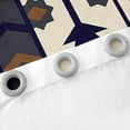 thumbnail image 2 of Aztec Geometric 30%-50% Blackout Curtains 38"Wx54"L,Vintage Western Boho Window Curtains Southwestern Tribal Curtains & Drapes Men American Curtains 2 Panels Black Brown, 2 of 5