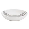thumbnail image 5 of Tabletops Gallery 12 Piece Skye White Stripe Stoneware Dinnerware Set, Round Dinner Plates Dishes Bowls, Service for 4, 5 of 7