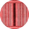 thumbnail image 1 of Ahgly Company Indoor Round Abstract Red Contemporary Area Rugs, 5' Round, 1 of 4