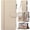Beige, variant on for iPhone 16e Phone Case Wallet Zipper Bag Vintage Calfskin Grain PU Leather Folio Flip Cover Kickstand, Card Slot Cash Holder, Minimalist Magnetic Closure, Wrist Strap