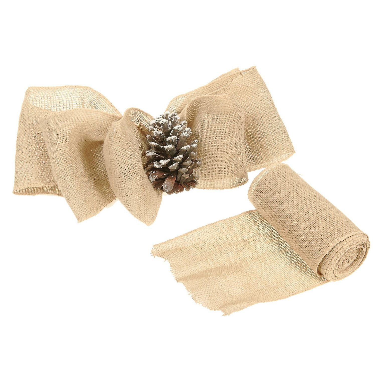 Burlap Ribbon (Natural) (10" X 5 Yd)