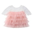 thumbnail image 1 of Bébé Filles Dentelle Robe Parti Bal Demoiselle d'Honneur Fête Concours Robes, 1 of 6