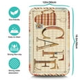 thumbnail image 5 of Coffee Mat, Coffee Mug Farmhouse Design Coffee Bar Mat for Coffee Station Accessories and Organizer, Absorbent Dish Drying for Kitchen Counter, Coffee Bar Decor Coffee Machine Mat 19.5x12in, 5 of 7