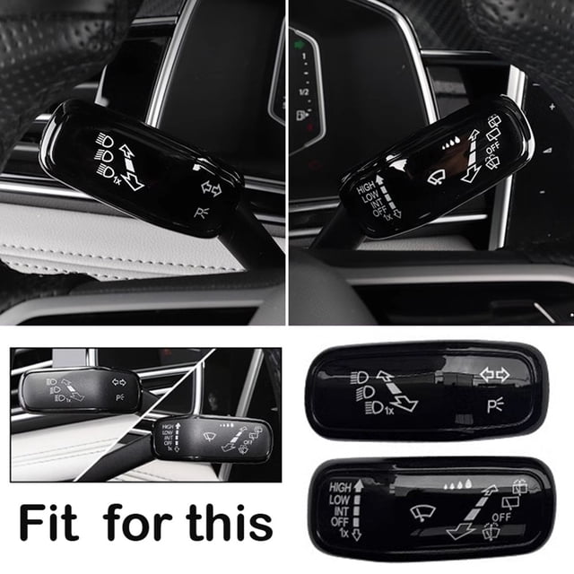 Bgsha Car Steering Indicator Turn Signal Switch Headlight Switch Cover Styling For Golf 7 7.5 MK7 For Golf 8 For MK8 Wiper Switch Trim