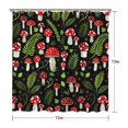 thumbnail image 2 of Gothic Mushroom Shower Curtain - Vintage Boho Cottagecore Design Waterproof Fade-Resistant Bath Curtain with Hooks, 2 of 2