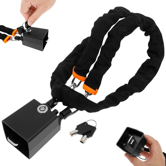 Car Steering Wheel Lock Universal Flexible Anti Theft Steering Wheel Seat Belt Lock with 2 Keys for Most Vehicles