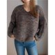 thumbnail image 3 of Suéter Grueso de Punto Informal de Estilo Vintage Multicolor con Patchwork Gris L, 3 of 5